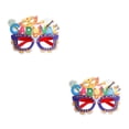 thumbnail image 2 of VONKY DIY Plume Eyeglasses Frame Carnival Theme Parties Decorative Eyewear Letter 2Set, 2 of 6