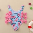 thumbnail image 2 of Maillots de Bain une Pièce Roses pour Bébés Filles, Bikini pour Adolescentes 12-18 Mois, 2 of 6