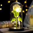 thumbnail image 3 of Everlasting Flower LED Artificial Eternal Rose Glass Cover  Mother Valentines Gift Home Decor, 3 of 6