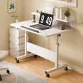 thumbnail image 3 of Alician Petit Bureau Debout à Hauteur Réglable, Bureau Debout Mobile avec Roulettes, Postes de Travail Informatiques Portatifs pour Bureau à Domicile pour s'Asseoir et Se Tenir Debout, 3 of 8
