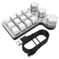 thumbnail image 1 of Clavier Mécanique Programmable DIY RGB 12 Touches 3 Boutons Clavier Macro Personnalisé USB Hotswap Blanc, 1 of 5