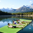 thumbnail image 2 of Costway 3-Layer Floating Water Pad 12' x 6' Floating Oasis Foam Mat Green, 2 of 9