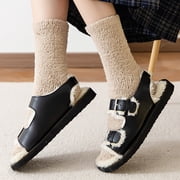 Womens Winter Socks Coral Fleece Socks Stripe Socks Colorful Lightweight Athletic Socks Casual SocksThermal Socks