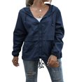 thumbnail image 1 of Alsol Imperméables pour Femmes Vestes Légères Coupe-Vent Pliables pour Randonnée en Plein Air avec Capuche, 1 of 6