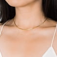 thumbnail image 2 of JUNWELL 14K Solid Yellow Gold Box Necklace  Real Gold Chain with Lobster Lock, 2 of 9