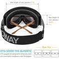 thumbnail image 2 of Ski Goggles,Findway Snowboard Snow Goggles Magnetic Interchangeable Dual Lens, 2 of 8