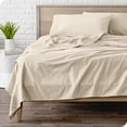 thumbnail image 1 of Bare Home Ensemble de Draps en Flanelle - 100 % Coton - Poche Profonde - Très Grand Simple, Sable, 3 Pcs, 1 of 7