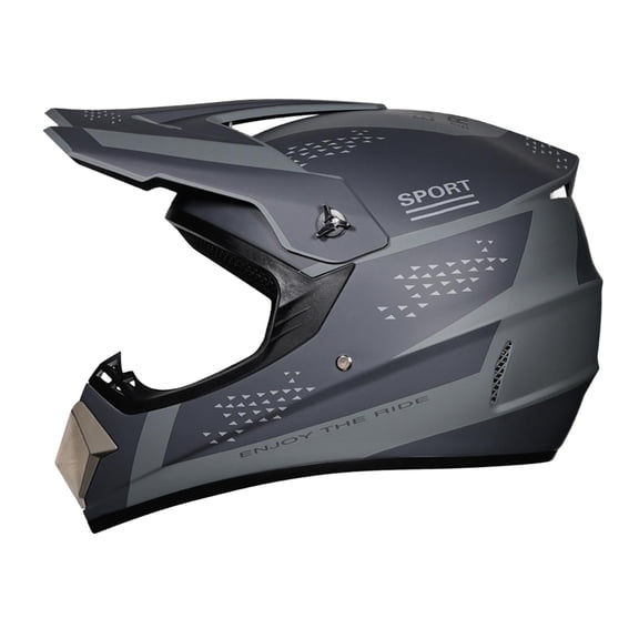 Almencla Casque de Moto hors Route Casque de Cyclisme Respirant Casque de Vélo de Sport de Plein Air Gris P