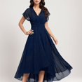 thumbnail image 2 of Ketyyh-chn99 Robes Grande Taille pour Femmes Robe Mini Robe de Fête Robe T-shirt Décontractée Robes à Manches Longues Robe Boho de Plage Bleu Marine,G, 2 of 5