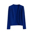 thumbnail image 1 of Timegard Cardigan for Women Plus Size Cropped Open Front Long Sleeve Fall Casual Lightweight Jackets, 1 of 3