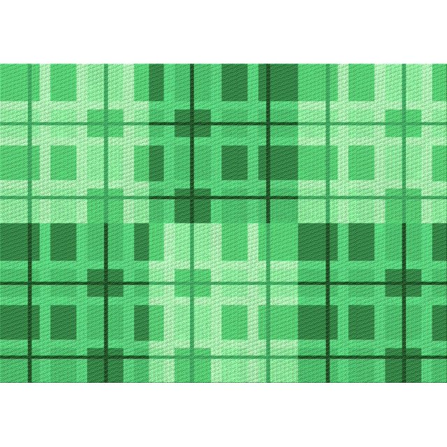 Ahgly Tapis Rectangulaire Lavable en Machine Intérieur Transitionnel Vert Menthe, 7 Pieds x 9 Pieds