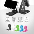 thumbnail image 4 of Mobile Phone Stand Cellphone Desktop phone desk bracket phone Holder Bracket Plastic Folding Adjustable Phone Rack, 4 of 6