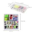 thumbnail image 5 of 101PCS Fishing Lures Tackle Mixed Hard Baits Soft Baits Popper Crankbait VIB Topwater Fishing Lures Hooks Fishing Accessories Kit Set with Storage Box, 5 of 5