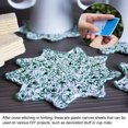 thumbnail image 5 of Unique Bargains Plastic Mesh Canvas Sheets,10Pcs 5.97' Cross Needlework Blank Yarn Crafting,Hexagon Shape, 5 of 5