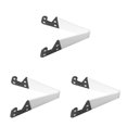 thumbnail image 2 of Ruiboury V Forme Réglable Pliage Mobile Tablette Téléphone Intelligent Stands Support de Taille Portable Blanc 3Set, 2 of 6