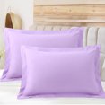 thumbnail image 1 of PiccoCasa Soft 1800 Microfiber Oxford Pillowcases 2Pcs, Queen Violet, 1 of 8