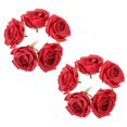 thumbnail image 4 of 10 Pcs Têtes de Roses en Soie Artificielles Fausses Têtes de Fleurs de Roses pour Mariage DIY, 4 of 8
