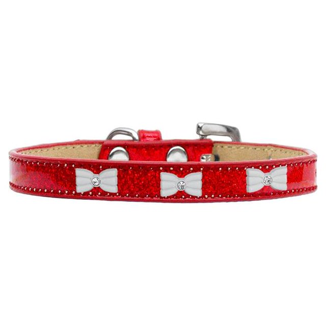 Bouclier Blanc Collier de Chien Crème Glacée Rouge Taille 16