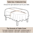 thumbnail image 4 of Oval Tablecloth 60x84in for Oval Table Waterproof Table Cloths for Dining Room Indoor Outdoor Table Cloth, 4 of 5