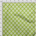 thumbnail image 3 of oneOone Georgette Viscose Light Green Fabric Geometric Bandhani Sewing Craft Projects Fabric Prints By Yard 42 Inch Wide, 3 of 4