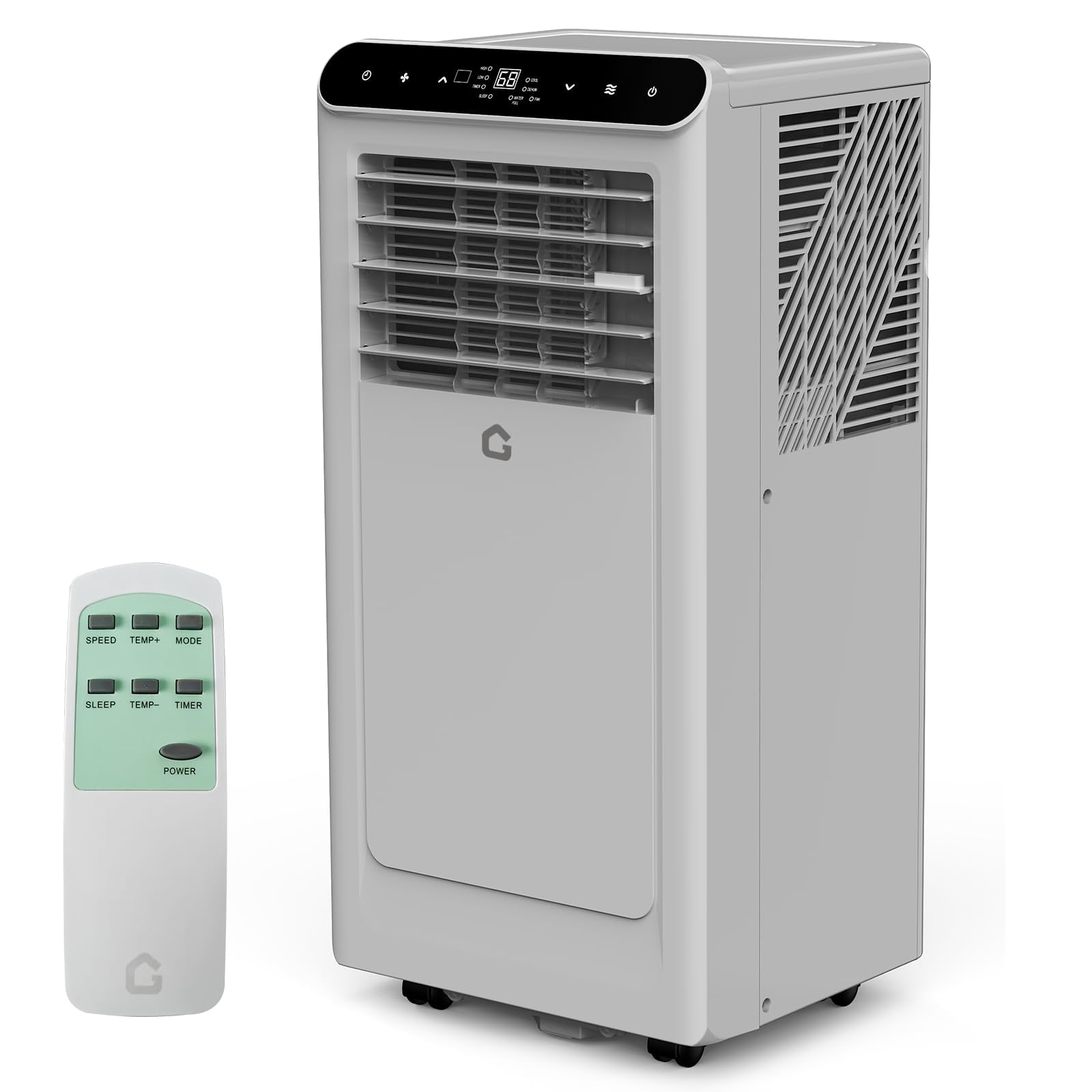 10,000 BTU Portable Air Conditioner, 3-In-1 Portable AC Units for Rooms With Fan, Dehumidifier, Cools Up to 450 Sq.Ft. Room Air Conditioner, Remote, Auto Swing, Quite Opration, Timer