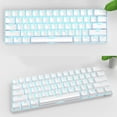 thumbnail image 2 of Amdohai RK61 BT&Wired Clavier Double Mode Rétroéclairage Bleu 61 Touches Mini Clavier Mécanique pour Téléphone/tablette Blanc avec Interrupteurs Gateron Blue, 2 of 7