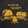 thumbnail image 2 of Mens Taco Tuesday Ghost Story T Shirt Funny Mexican Food Campfire Graphic Tee (Heather Black) - 4XL, 2 of 3