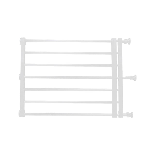 Portable Retractable Pet Dog Gate Screen Door Protection Fence Stair Gate Barrier Adjustable for Patio Cat House Height 42cm. A white, low-profile, retractable dog gate made of high-strength, lightweight materials. Designed for indoor use, it fits doorways, stairs, kitchens, porches, and hallways. Adjustable width from 39cm to 60cm (15.35 inches to 23.62 inches) with silent operation and easy installation. Suitable for small pets and ideal for creating safe boundaries in the home.