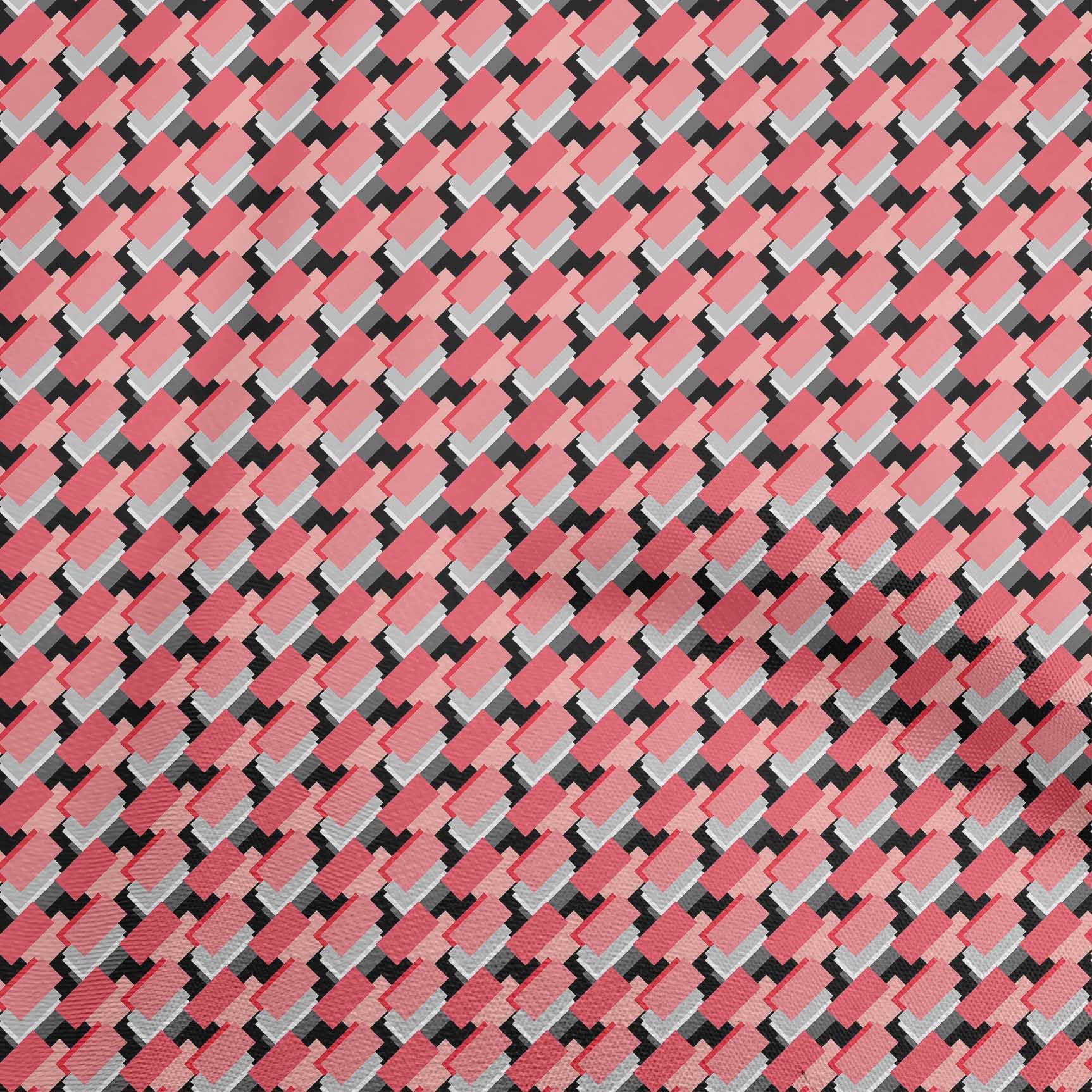 oneOone Viscose Jersey Pink Fabric Geometric Craft Projects Decor Fabric Printed By The Yard 60 Inch Wide