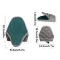thumbnail image 3 of Czzoypi Gants de Four en Silicone en Forme de Poisson, Mitaines de Cuisson pour Micro-Ondes Résistantes à la Chaleur à Double Couche Isolées, Gants de Cuisson Antidérapants pour Casseroles, Poêles et Grillades, Vert, 3 of 6