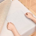 thumbnail image 4 of Feltree 4-Pack Non-Slip Gripper Pads for Carpets & Rugs - Strong Hold for Tile, Wood Floors, Secures Mats to Prevent Sliding, 25x25cm White ABS Pad Set, 4 of 7