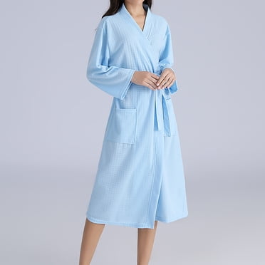 Womens Short Knit Robe Lightweight Kimono Spa & Bath Robes for Women Soft Quick Dry Robe for Women Cotton Robe Plus Size Loungewear Nightgowns