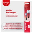 thumbnail image 3 of Colgate Keep Floss-Tip Kit de démarrage de brosse à dents à tête rechargeable, 2 têtes de brossage, 3 of 8