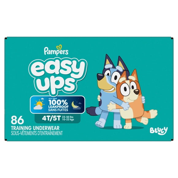Pampers Easy Ups Training Underwear Boys Size 6 4T-5T