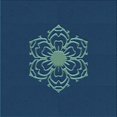 thumbnail image 1 of Ahgly Company Tapis d'Intérieur Lavable en Machine Carré Bleu Transitionnel, 7 Pieds Carré, 1 of 7