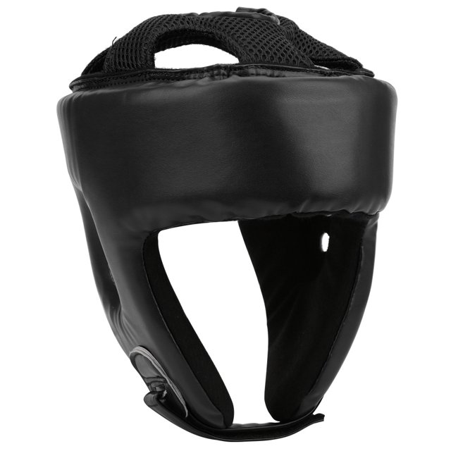 Boxing Helmet Boxing Head Gear Sanda Helmet Boxing Helmet PU Leather Adjustable Head Guard Sanda Kickboxing Training Defense