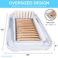 thumbnail image 4 of Swimline Luxe Edition Bain de Soleil Gonflable pour Piscine, Blanc et Or, 4 of 7