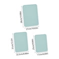 thumbnail image 3 of Birdeem Plastic Rectangular Serving Tray Set of 3, Large Medium Small Trays for Home Use, Ideal as Snack Plates and Tea Cup Holders, Durable Household Platters, 3 of 9