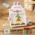 thumbnail image 3 of R-663 Pink M Baby Kids Educational Magnetic Drawing Board Large With Beads Pattern Size M Magnetic Board, 3 of 5