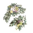thumbnail image 4 of Abbracc 2 Pieces Artificial Wreath Artificial Floral Swag Simulation Garland Flower Swag F, 4 of 9