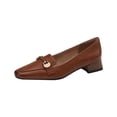 thumbnail image 2 of Babysbule Chaussures Décontractées pour Femmes Style Petit Parfum Bout Rond Perle Style Rétro Français Chaussures Mary Plates à Bouche Peu Profonde Chaussures en Cuir Verni Doux, 2 of 8