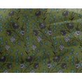 thumbnail image 4 of oneOone Georgette Viscose Fabric Leaves & Floral Block Print Fabric BTY 42 Inch Wide, 4 of 5