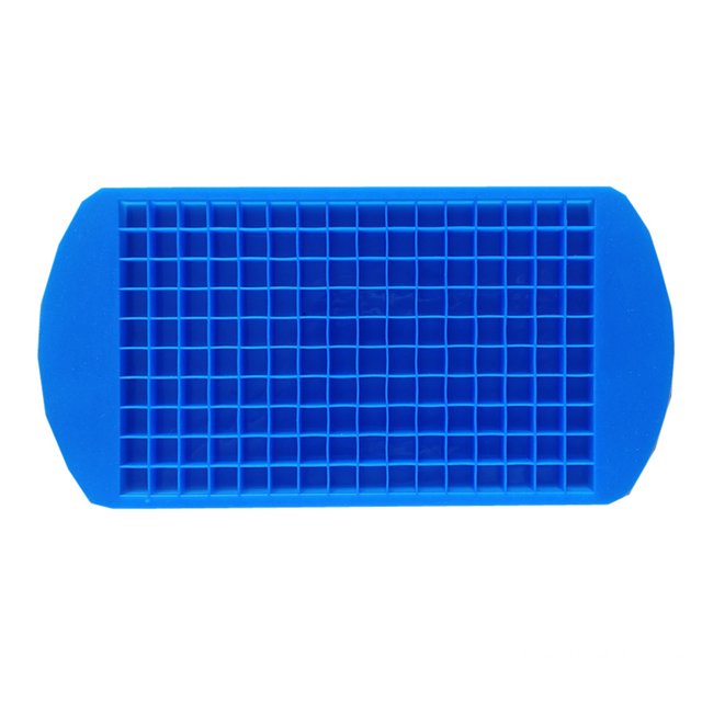 Bgsha 160 Grid Mini Silicone Ice Tray Ice Cubes Foldable Ice -Mold Ice Breaker Ice Grid Tray Small Square-Mold Ice Maker Silicone-Mold