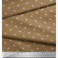 thumbnail image 2 of Soimoi Georgette Viscose Tissu Feuilles & Rose Imprimé Floral 1 Yard 42 Inch Wide, 2 of 3