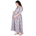 thumbnail image 1 of DWEEP SARA Robe de Maternité à Blocs Imprimés Violet et Blanc, TTG/44, 1 of 8