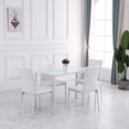 thumbnail image 4 of HOMCOM Ensemble de 4 Chaises de Salle à Manger, Chaises d'Appoint Rembourrées en Similicuir, 4 of 10