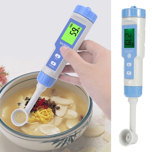 Heaveant Salinity Meter, IP67 Waterproof Salinity Tester High Accuracy Salt Concentration Measuring for Saltwater Aquarium Food