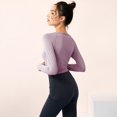 thumbnail image 4 of Women Yoga Exercise Shirt Short/Long-Sleeved Quick-Drying Fitness, 4 of 5