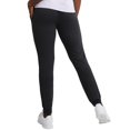 thumbnail image 4 of Hanes Womens EcoSmart Fleece Joggers, S, Ebony, 4 of 5