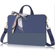 Laptop Bag 15.6 Inch - for Women Carrying Computer Shoulder Messenger Case Blue